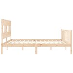 vidaXL Cadre de lit sans matelas bois massif de pin
