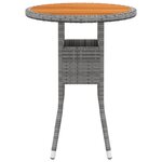 vidaXL Ensemble à manger de jardin 3 Pièces Résine tressée Gris