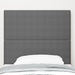 Tête de lit LED vidaXL Grise 90 cm en velours côtelé