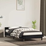vidaXL Cadre de lit sans matelas noir 100x200 cm velours