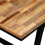vidaXL Banc Teck de récupération et acier 110 x 35 x 45 cm
