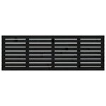 vidaXL Tête de lit murale Noir 186x3x63 cm Bois massif de pin
