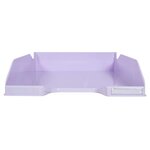 Corbeille À Courrier Combo Midi Aquarel - Mauve - X 6 - Exacompta