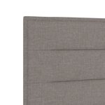 vidaXL Tête de Lit Design Lignes Taupe 90 cm Tissu