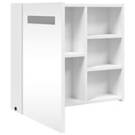 vidaXL Armoire de salle de bain à miroir avec LED blanc 60x13x52 cm
