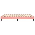 vidaXL Cadre de lit Rose 140x200 cm Velours