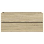 vidaXL Ensemble de meubles de bain 2Pièces céramique et bois d'ingénierie