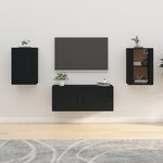 vidaXL Meubles TV muraux 2 Pièces Noir 40x34 5x60 cm