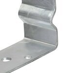 vidaXL Piquets de clôture 6 Pièces Argenté 12x6x15 cm Acier galvanisé