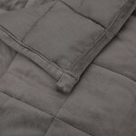 vidaXL Couverture lestée Gris 155x220 cm 11 kg Tissu