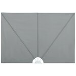 vidaXL Auvent latéral pliable de terrasse Gris 300 x 150 cm