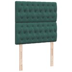 vidaXL Sommier à lattes de lit avec matelas Vert foncé 90x190 cm