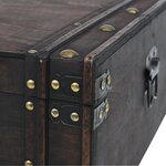 vidaXL Table basse Bois massif style vintage 120x55x35 cm