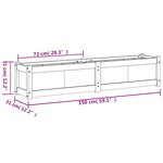 vidaXL Jardinières 2 Pièces cire marron bois de pin massif