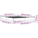 vidaXL Cadre de lit sans matelas chêne sonoma 135x190 cm