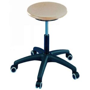 Tabouret tournant 'TEC 60 bois', assise hêtre TOPSTAR