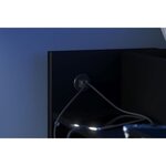 Lit mezzanine combiné enfant LED Gamer ONLINE - 90 x 200 cm - Noir mat - Sommier inclus