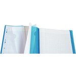 Cahier KOVERBOOK piqûre 96 pages seyès 90 g  couverture pp protège cahier rabat incolore  24 x 32 cm CLAIREFONTAINE