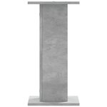 vidaXL Supports pour plantes 2 Pièces gris béton bois d'ingénierie