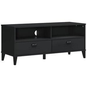 vidaXL Meuble TV VIKEN noir bois d'ingénierie