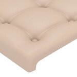 vidaXL Têtes de lit 2 Pièces Cappuccino 80x5x78/88 cm Similicuir