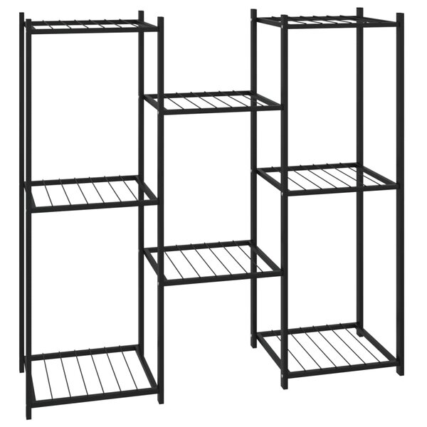 vidaXL Jardinière 83x25x80 cm Noir Fer