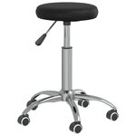 Chaise fauteuil siège pivotante de bureau informatique étude similicuir noir 02_0024158
