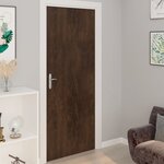 vidaXL Films autoadhésifs pour portes 2 Pièces Chêne foncé 210x90 cm PVC