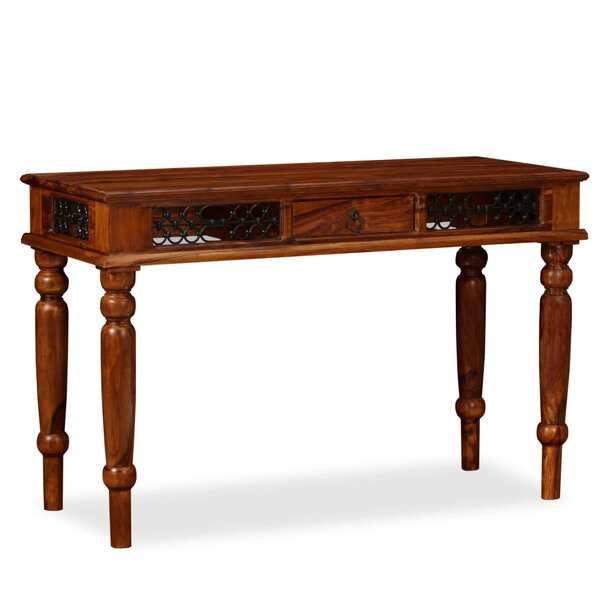 vidaXL Table d'écriture Bois massif de Sesham 120 x 50 x 76 cm