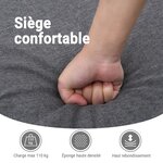 vidaXL Fauteuil inclinable de massage électrique Noir Tissu