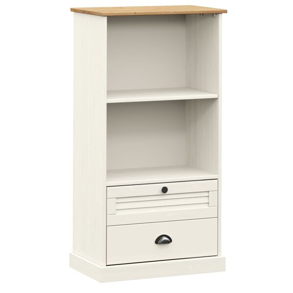 vidaXL Bibliothèque VIGO blanc 60x35x114 5 cm bois massif de pin