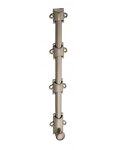 THIRARD - Verrou à plaquer pour fenêtre  à coulisse  300mm  nickel satin