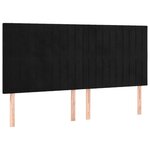 vidaXL Sommier à lattes de lit matelas et LED Noir 200x200 cm Velours