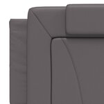 vidaXL Cadre de lit sans matelas gris 160x200 cm similicuir