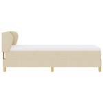 Lit Box Spring vidaXL avec Matelas en Crème - 80x200 cm