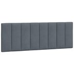 vidaXL Cadre de lit avec LED sans matelas gris foncé 140x200cm velours