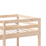 vidaXL Lit mezzanine avec bureau et chaises 80x200 cm pin massif