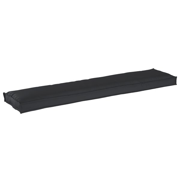 vidaXL Coussin de palette pour banc Noir 180x40x8 cm Tissu Oxford