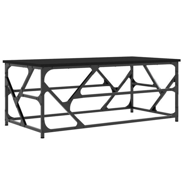 vidaXL Table basse Noir 100x50x40 cm Bois d'ingénierie