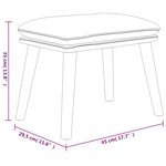vidaXL Repose-pied Bleu 45x29 5x35 cm Velours