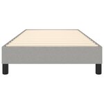 vidaXL Cadre de lit sans matelas gris clair 80x200 cm tissu