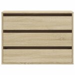 vidaXL Commode d'angle chêne sonoma 80x41x58 cm bois d'ingénierie
