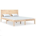 vidaXL Cadre de lit sans matelas 160x200 cm bois massif de pin
