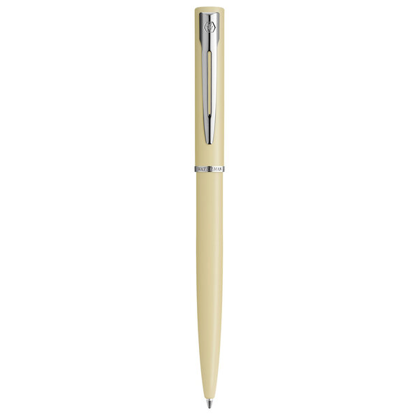 Waterman allure pastel stylo bille  jaune pastel  recharge bleue pointe moyenne  coffret cadeau