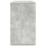 vidaXL Buffet gris béton Gris béton Mélamine 120 x 41 x 75 cm