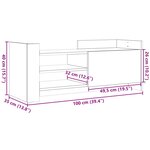 vidaXL Meuble TV Chêne sonoma 100x35x40 cm Bois d'ingénierie