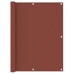 vidaXL Écran de balcon Terre cuite 120x500 cm Tissu Oxford
