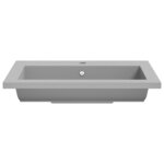 vidaXL Lavabo en granit 600 x 450 x 120 mm Gris