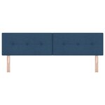 Tête de lit vidaXL Bouton capitonné Bleu 180 cm Tissu