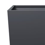 vidaXL Jardinière anthracite 35x35x75 cm acier